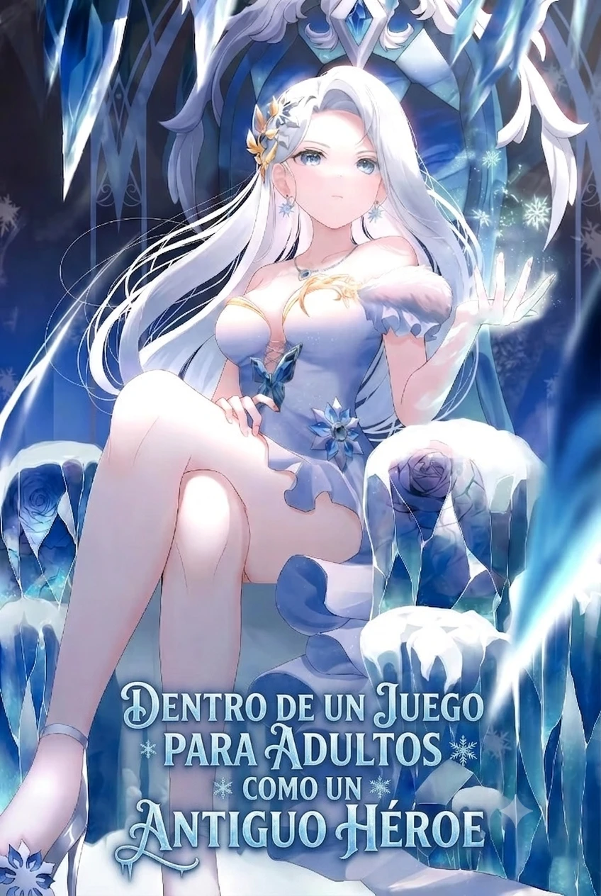 Portada de la Novela: Dentro de un Juego para Adultos como un Antiguo Héroe